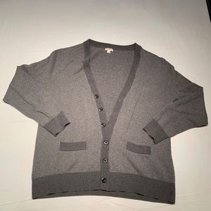 grey chevron stripped cardigan